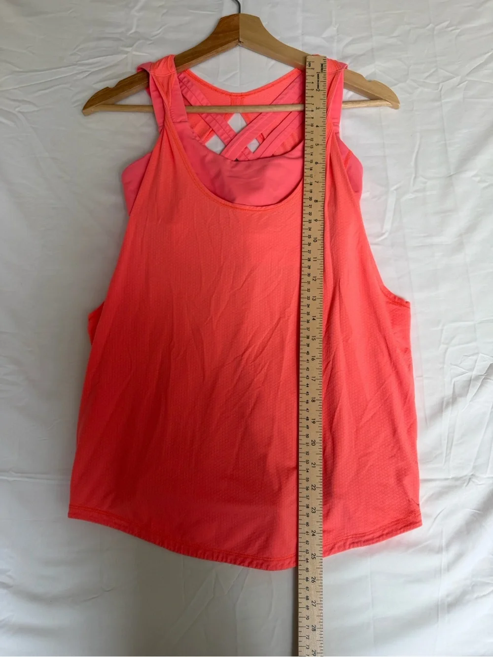 lululemon athletica Coral Racerback Tank with Built-In Shelf Bra